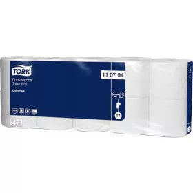   Toalettpapír, T4 rendszer, 2 rétegű, 12,5 cm átmérő, Universal, TORK, fehér (KHH029H)