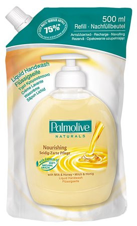 Folyékony szappan utántöltő, 0,5 l, PALMOLIVE Nourishing Milk and Honey (KHH091H)