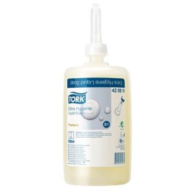   Folyékony szappan, 1 l, S1 rendszer, TORK Kézmosására, átlátszó (KHH143U)