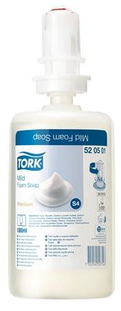 Habszappan, enyhén illatosított, 1 l, S4 rendszer, TORK, átlátszó (KHH168)