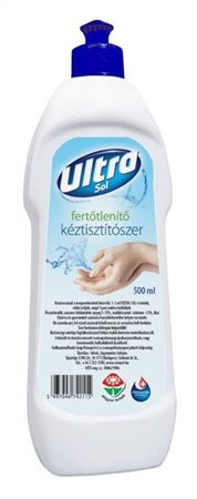 Kézfertőtlenítőszer, 0,5 l, Ultra Sol (KHH207)