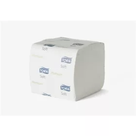   Toalettpapír, hajtogatott, T3 rendszer, 2 rétegű, Premium, TORK Folded, fehér (KHH289)