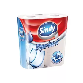   Háztartási papírtörlő, 2 rétegű, 2 tekercses, Sindy (KHH292)