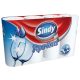 Háztartási papírtörlő, 2 rétegű, 4 tekercses, Sindy (KHH293)