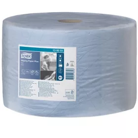   Törlőpapír, tekercses, 39 cm átmérő, W1 rendszer, 2 rétegű, TORK Plusz, kék (KHH315)