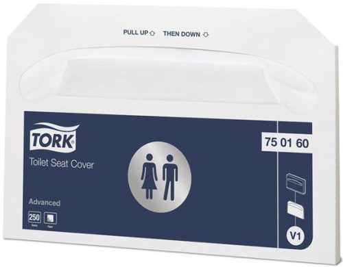WC ülőke-takaró, V1 rendszer, 1 rétegű, TORK, fehér (KHH364)