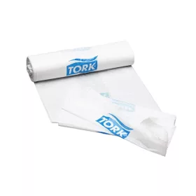   Hulladékgyűjtő zsák, 20 l, B2 rendszer, TORK, fehér (KHH391K)