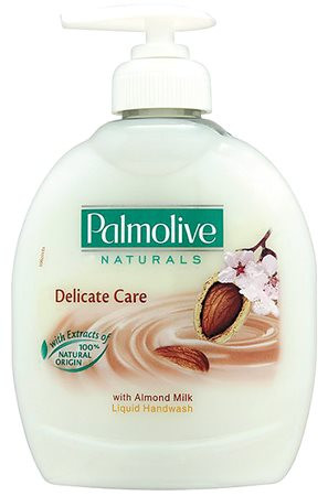 Folyékony szappan, 0,3 l, PALMOLIVE Delicate Care Almond milk (KHH433)