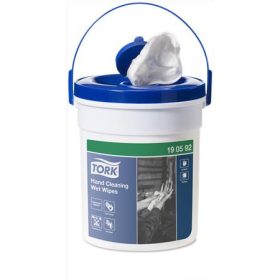   Kéztisztító törlőkendő, nedves, 1 rétegű, 58 lap, W14 rendszer, TORK, fehér (KHH538)