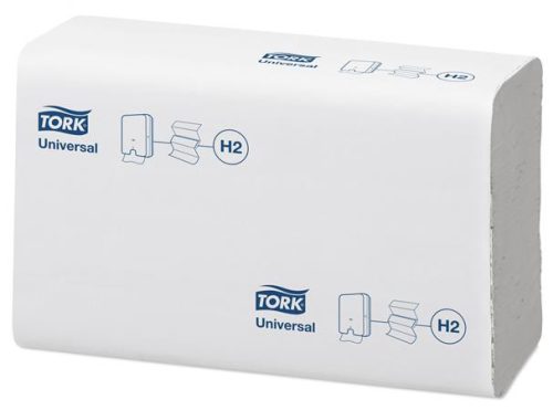 Kéztörlő, Interfold hajtás, 2 rétegű, 237 lap, H2 rendszer, Universal, TORK Xpress Multifold, fehér (KHH576)