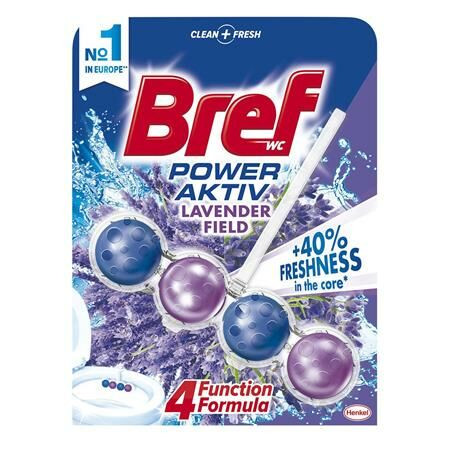 WC illatosító golyók, 50 g, BREF Power Aktiv, levendula (KHH627)