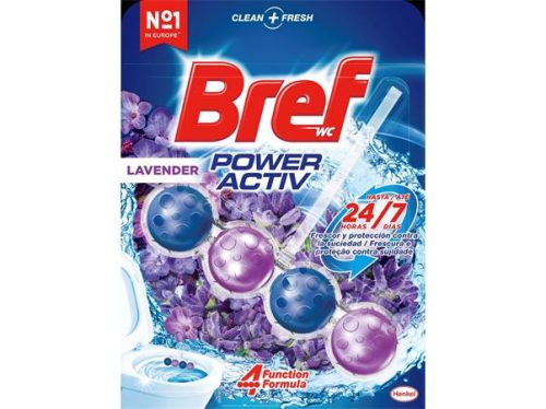 WC illatosító golyók, 50 g, BREF Power Aktiv, levendula (KHH627)