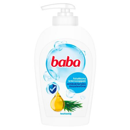 Folyékony szappan, 0,25 l, BABA, teafaolajjal (KHH636)