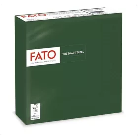   Szalvéta, 1/4 hajtogatott, 33x33 cm, FATO Smart Table, zöld (KHH656)