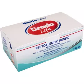 Fertőtlenítő kendő, 100 db, BRADOLIFE (KHH690)