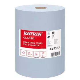   Kéztörlő, tekercses, 2 rétegű, KATRIN Classic XXL2, kék (KHH694)