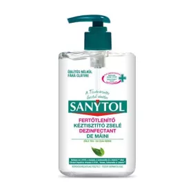 Kézfertőtlenítő gél, pumpás, 250 ml, SANYTOL (KHH733)