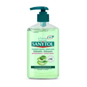   Antibakteriális folyékony szappan, 250 ml, SANYTOL Hidratáló, aloe vera és zöld tea (KHH735)
