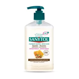   Antibakteriális folyékony szappan, 250 ml, SANYTOL Tápláló, mandulatej (KHH736)