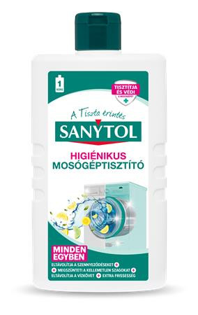 Fertőtlenítő mosógép tisztítószer, 250 ml, SANYTOL Minden egyben (KHH739)