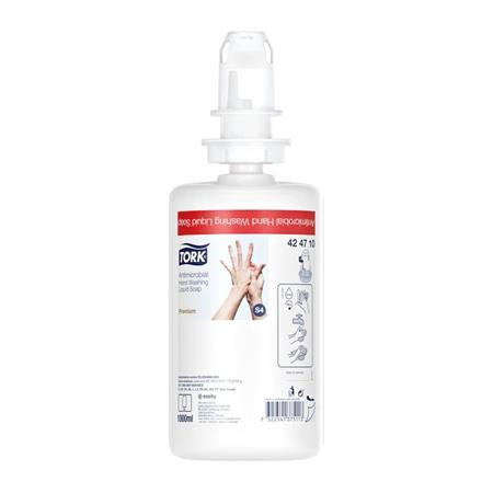 Folyékony szappan, fertőtlenítő, alkoholmentes, 1 l, S4 rendszer, TORK (KHH746)