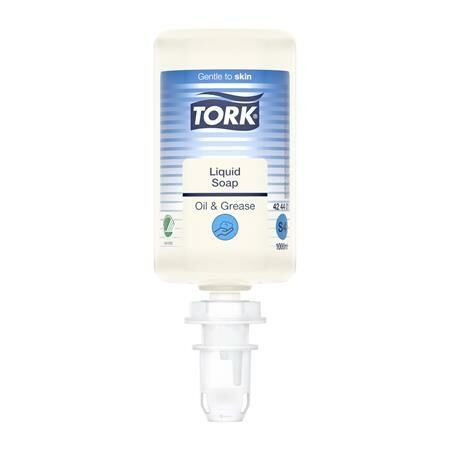 Folyékony szappan, 1 l, S4 rendszer, TORK Olaj és zsíroldó, átlátszó (KHH763)