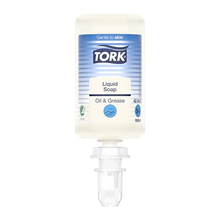 Folyékony szappan, 1 l, S4 rendszer, TORK Olaj és zsíroldó, átlátszó (KHH763)