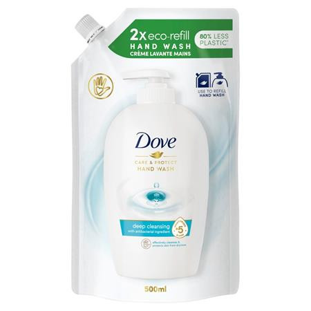 Folyékony szappan utántöltő, 500 ml, DOVE Care&Protect (KHH777)