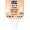 Folyékony szappan, 1 l, S4 rendszer, TORK Luxury, tusoláshoz és hajmosáshoz (KHH796)