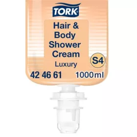   Folyékony szappan, 1 l, S4 rendszer, TORK Luxury, tusoláshoz és hajmosáshoz (KHH796)