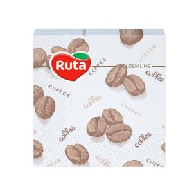   Szalvéta, 1/4 hajtogatott, 2 rétegű, 24x24 cm, 40 db, RUTA Coffee (KHH878)