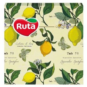   Szalvéta, 1/4 hajtogatott, 2 rétegű, 33x33 cm, 20 db, RUTA Kitchen (KHH879)