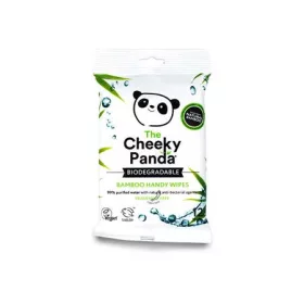   Kéztörlő kendő, bambusz, nedves, 12 lap, CHEEKY PANDA, illatmentes (KHH901)