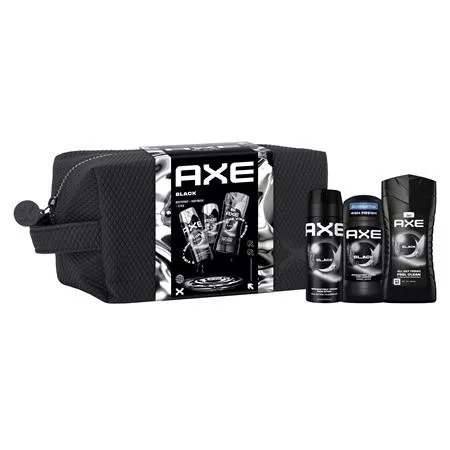 Karácsonyi ajándékcsomag férfiaknak neszeszerrel, AXE Black (KHH925)