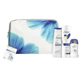   Karácsonyi ajándékcsomag nőknek neszeszerrel, DOVE Nourish (KHH926)