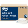 Kozmetikai kendő, 2 rétegű, F1 rendszer, TORK Extra Soft, fehér (KHHKOZM)