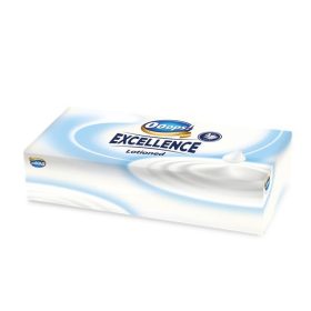   Papír zsebkendő, dobozos, 4 rétegű, 80 db, OOOPS Excellence Lotioned (KHHVP059)