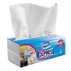   Háztartási papírtörlő, 2 rétegű, 150 lap, V-hajtogatott, OOOPS Express (KHHVP067)