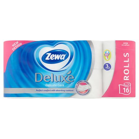 Toalettpapír, 3 rétegű, kistekercses, 16 tekercs, ZEWA Deluxe, fehér (KHHZ03)
