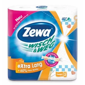   Háztartási papírtörlő, 2 rétegű, 2 tekercses, ZEWA Wisch&Weg extra lang (KHHZ31)
