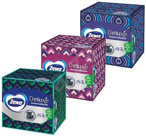 Papír zsebkendő, 3 rétegű, 60 db, ZEWA Aroma Collection (KHHZ33)