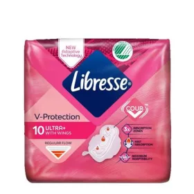   Egészségügyi betét, ultra normál, szárnyas, 10 db, LIBRESSE (KHHZ44)
