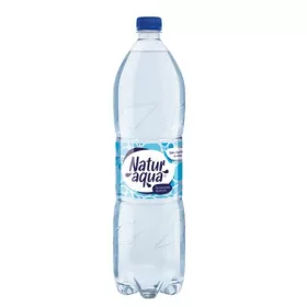 Ásványvíz, szénsavas, NATUR AQUA, 1,5 l (KHI046V)