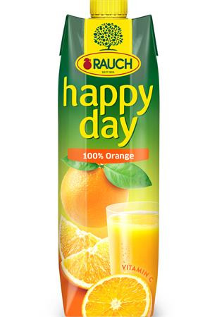 Gyümölcslé, 100 százalék , 1 l, RAUCH Happy day, narancs (KHI151)