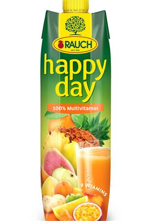 Gyümölcslé, 100 százalék , 1 l, RAUCH Happy day, multivitamin (KHI152)