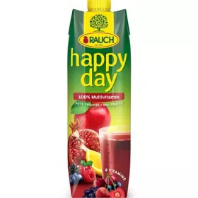   Gyümölcslé, 100 százalék , 1 l, RAUCH Happy day, piros multivitamin (KHI153)
