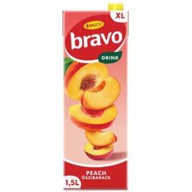   Gyümölcsital, 20 százalék , 1,5 l, RAUCH Bravo, őszibarack (KHI162)