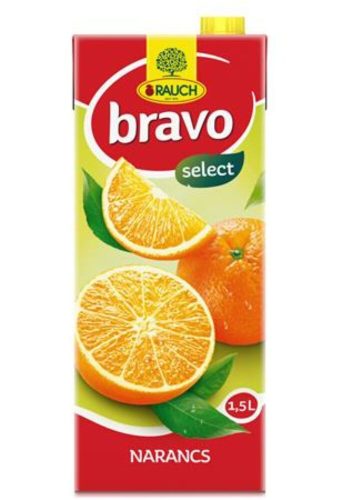 Gyümölcsital, 12 százalék , 1,5 l, RAUCH Bravo, narancs (KHI163)