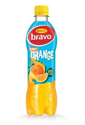 Gyümölcsital, 10 százalék , 0,5 l, RAUCH Bravo, narancs (KHI260)