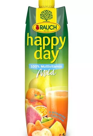 Gyümölcslé, 100 százalék , 1l, RAUCH Happy day, multivitamin mild (KHI336)